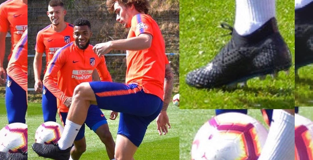 Griezmann and KP Boateng Train In Blackout Next Gen Puma Future